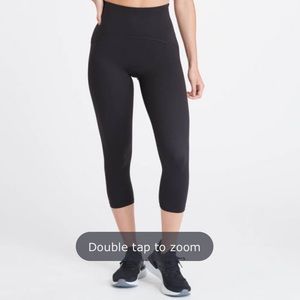 Spanx booty boost crop legging size XL black